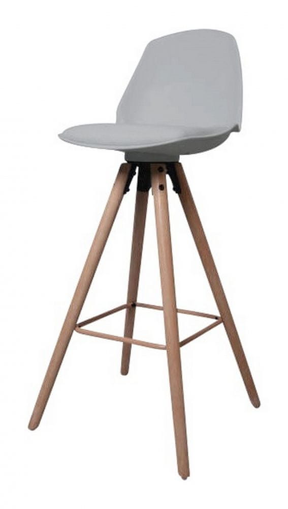 Design Scandinavia Barová stolička Eslo, sivá